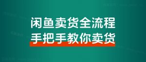 【超级干货分享】闲鱼卖货全流程步骤,手把手教你卖货,从选品到出单 全套项目课程+实操经历复盘-路子网