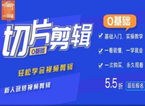 0基础IP切片剪辑，轻松学会视频剪辑，新人玩转视频剪辑-路子网
