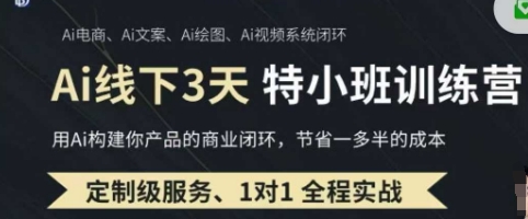 AI实操培训第20-21期线下，0基础保姆级教程，3月最新整理，企业获客、降本增效、打造超级个体-路子网