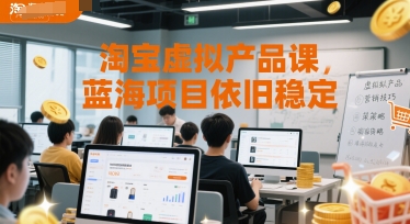 淘宝虚拟产品课，蓝海项目依旧稳定-路子网