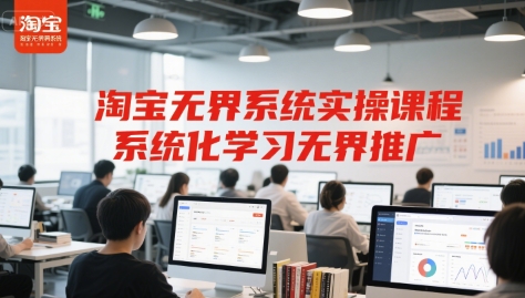 淘宝无界系统实操课程，系统化学习无界推广-路子网