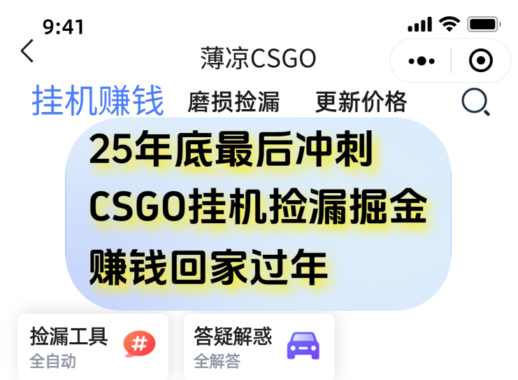 12月年底抓紧最后一个月,用CSGO游戏挂机捡漏掘金赚钱掘金,一部手机轻松日入500+-路子网