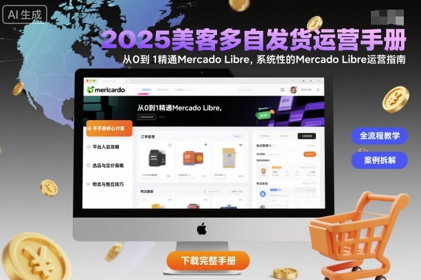 2025美客多自发货运营手册：从0到1精通Mercado Libre，系统性的Mercado Libre运营指南-路子网