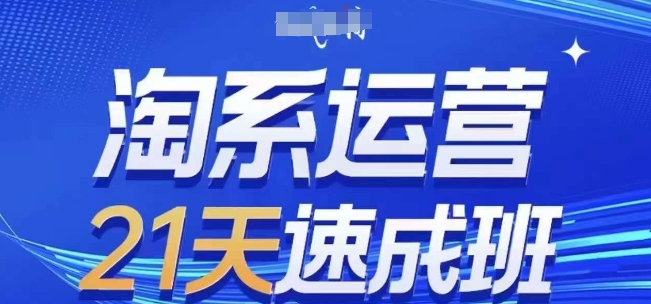 淘系运营21天速成班(更新24年9月)，0基础轻松搞定淘系运营，不做假把式-路子网