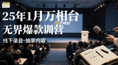 25年1月万相台无界爆款特训营线下录音-路子网