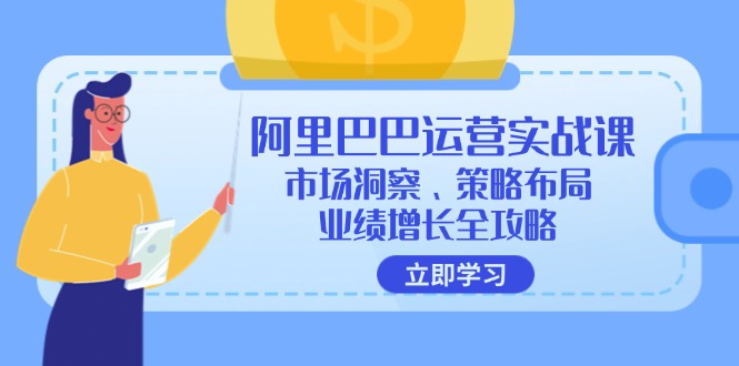 阿里巴巴运营实战课：市场洞察、策略布局、业绩增长全攻略-路子网