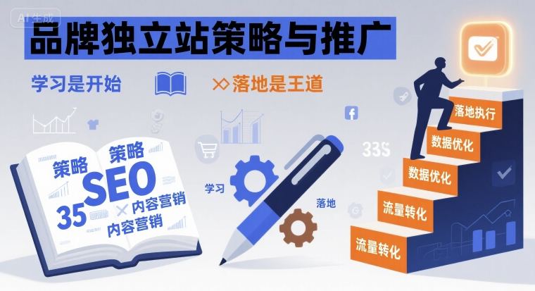 品牌独立站策略与推广，学习是开始，落地是王道-路子网