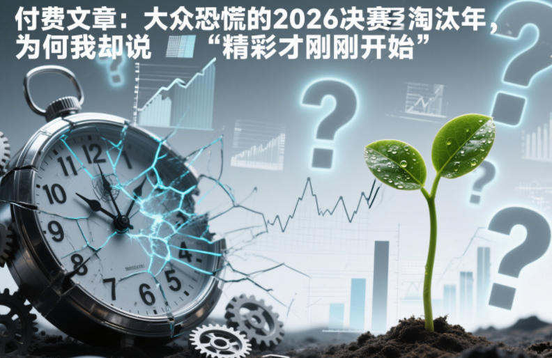 付费文章：大众恐慌的2026决赛淘汰年，为何我却说“精彩才刚刚开始”？-路子网