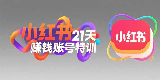 小红书21天赚钱账号特训：黄金定位技巧，高转粉文案创作，科学引流策略-路子网