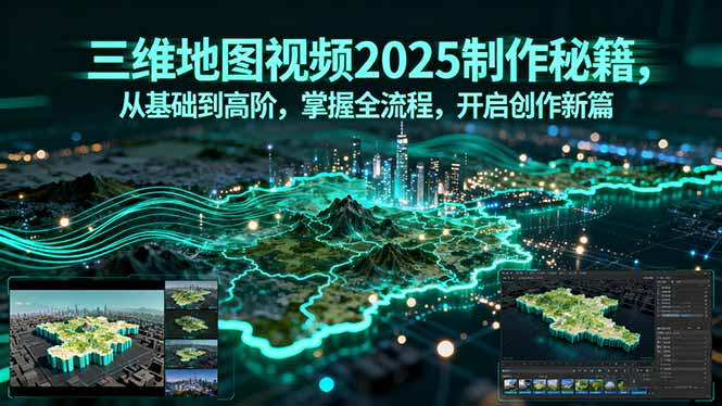 三维地图视频2025制作秘籍，从基础到高阶，掌握全流程，开启创作新篇-路子网