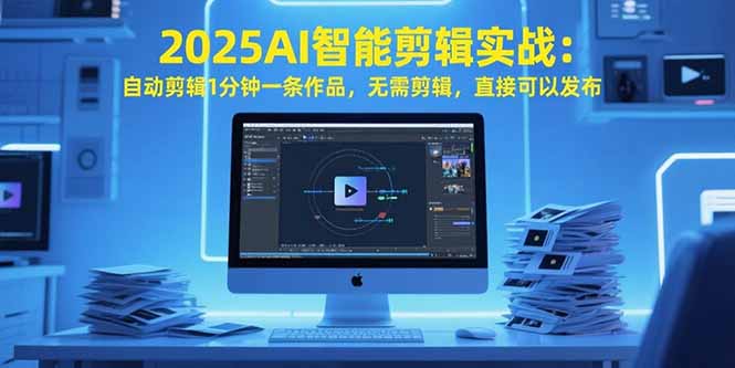 2025AI智能剪辑实战：自动剪辑1分钟一条作品，无需剪辑，直接可以发布-路子网