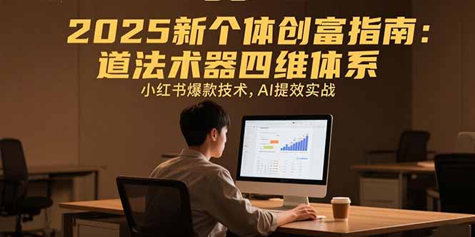 2025新个体创富指南：道法术器四维体系，小红书爆款技术，AI提效实战-路子网
