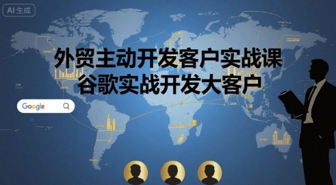外贸主动开发客户实战课，谷歌实战开发大客户-路子网