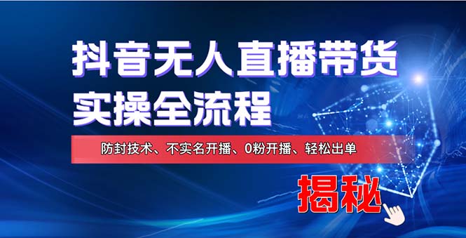 在线赚钱新途径：如何用抖音无人直播实现财务自由，全套实操流程，含…-路子网