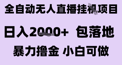 最新全自动抖音无人直播挂G项目，日入2k+ 包落地暴力撸金，小白可做【揭秘】-路子网