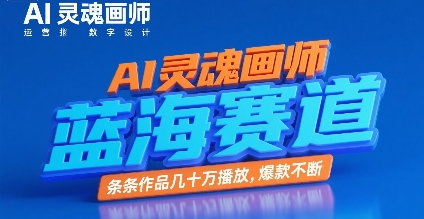 AI灵魂画师，蓝海赛道，条条作品几十W播放，爆款不断-路子网
