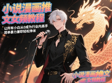 小说漫画推文女频教程，让所有小白从0成为行业内高手，简单暴力兼职轻松挣米-路子网
