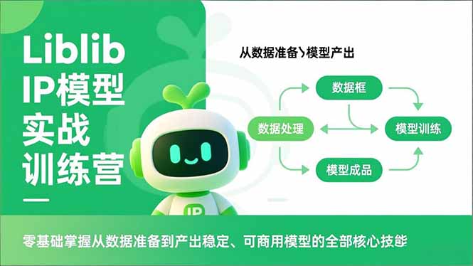 Liblib IP模型实战训练营,零基础掌握从数据准备到产出稳定、可商用模型的全部核心技能-路子网