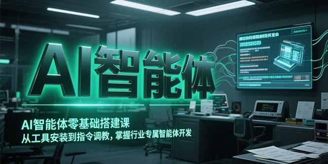 AI智能体零基础搭建课，从工具安装到指令调教，掌握行业专属智能体开发…-路子网