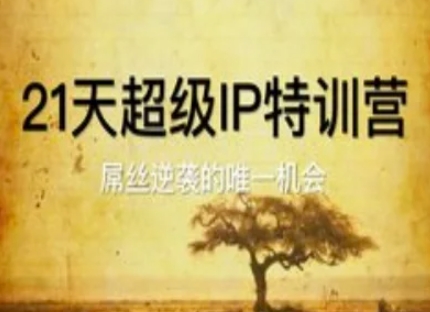 21天超级IP特训营，屌丝逆袭的唯一机会-路子网