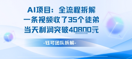 AI收徒变现闭环：一条视频收35人，日入1k+(附完整SOP)-路子网