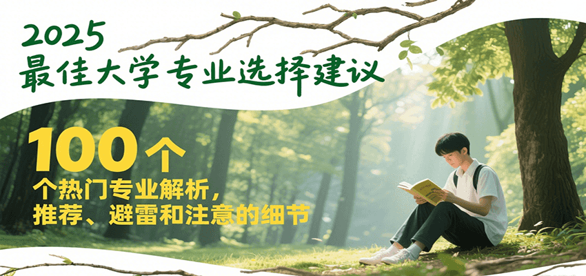 2025最佳大学专业选择建议，100个热门专业解析，推荐、避雷和注意的细节-路子网