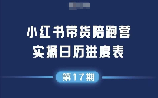 小红书第17期带货陪跑营，不囤货，无不直播，无不投流，通过选品+笔记内容+测品+笔记铺量+矩阵运营打爆款-路子网