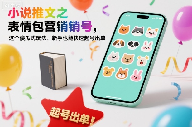 小说推文之表情包营销号,这个傻瓜式玩法,新手也能快速起号出单-路子网