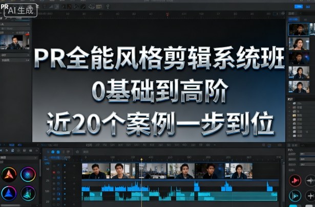 PR全能风格剪辑系统班，0基础到高阶，近20个案例一步到位-路子网