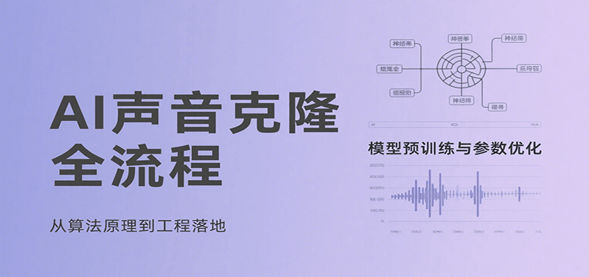 AI声音克隆全流程，基础概念到实战应用，3秒极速声音复刻、模型预训练、云端部署等-路子网