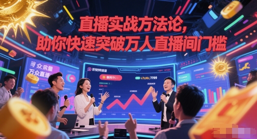 直播实战方法论，助你快速突破万人直播间门槛-路子网