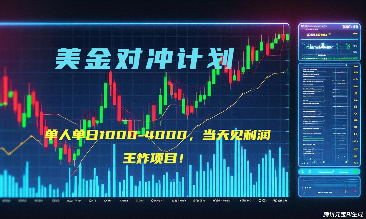 2025年最暴力项目“美金先登计划”最新最强对冲战法，每日实际收益1K-4K-路子网