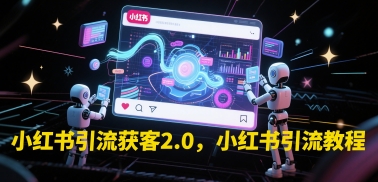 小红书引流获客2.0，小红书引流教程-路子网