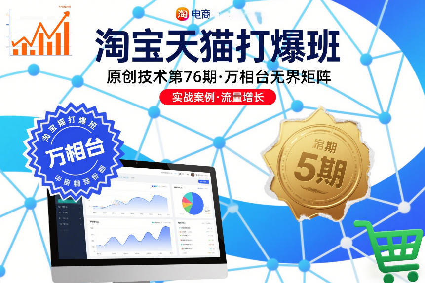 淘宝天猫打爆班原创技术第76期，万相台无界矩阵-路子网