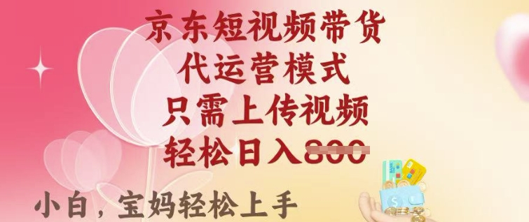 京东短视频带货，2025翻身项目，只需上传视频，单月稳定变现8k+【揭秘】-路子网