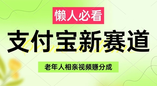 支付宝新赛道，利用老年人相亲视频，挣分成收益，轻松月入过W，操作简单-路子网