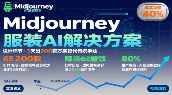 AI在服装领域的运用，使用midjourney做服装辅助企业降低成本-路子网