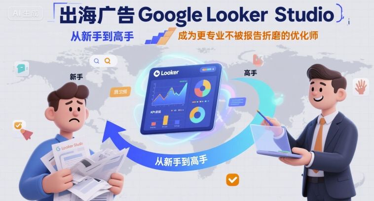 出海广告Google Looker Studio从新手到高手，成为更专业不被报告折磨的优化师-路子网