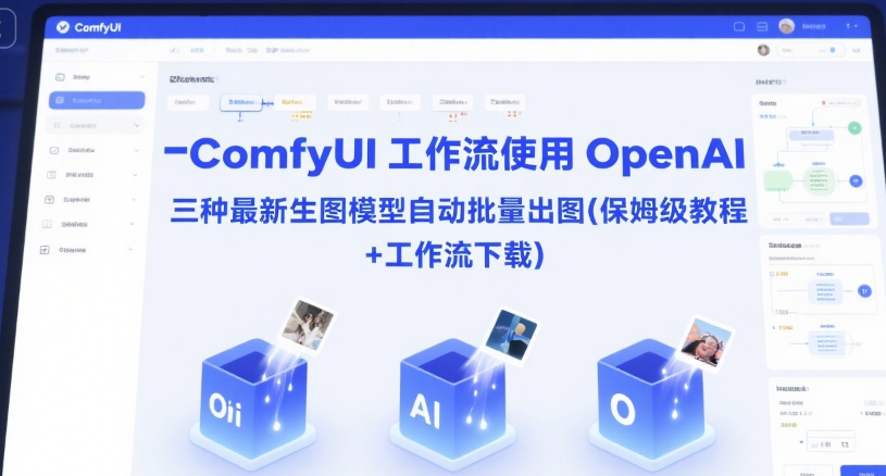 ComfyUI 工作流使用 OpenAI 三种最新生图模型自动批量出图(保姆级教程+工作流下载)-路子网