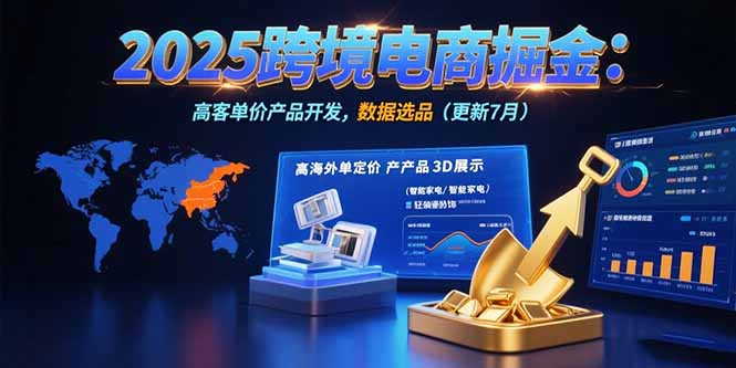 2025跨境电商掘金：蓝海市场定位，高客单价产品开发，数据选品(更新7月-路子网