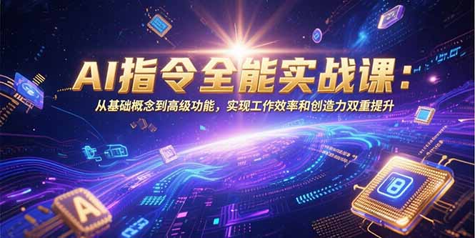 AI指令全能实战课：从基础概念到高级功能，实现工作效率和创造力双重提升-路子网