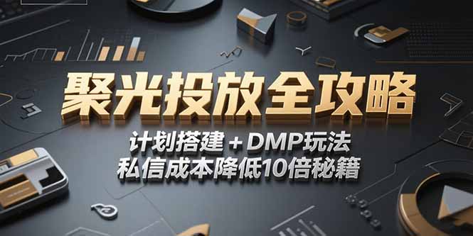 2025小红书聚光投放全攻略，计划搭建+DMP玩法，私信成本降低10倍秘籍-路子网