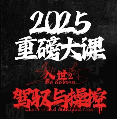 2025重磅大课，入世2，驾驭与控制-路子网