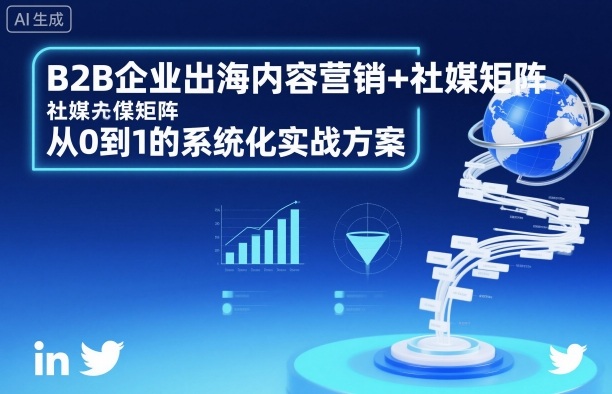 B2B企业出海内容营销+社媒矩阵，从0到1的系统化实战方案-路子网