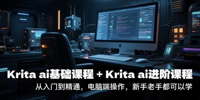 krita ai基础课程+Krita ai进阶课程，从入门到精通，电脑端操作，新手老手都可以学-路子网