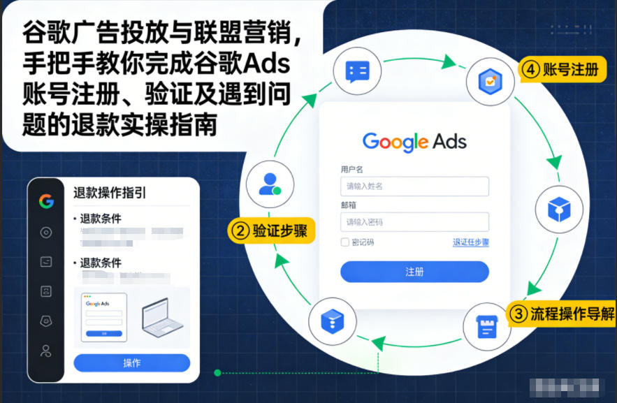 谷歌广告投放与联盟营销，手把手教你完成谷歌Ads账号注册、验证及遇到问题的退款实操指南-路子网