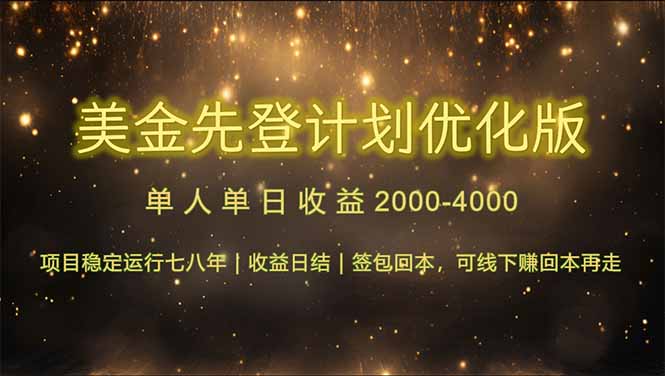连续7-8年创单日收益冠军项目，日收益$600-1200-路子网