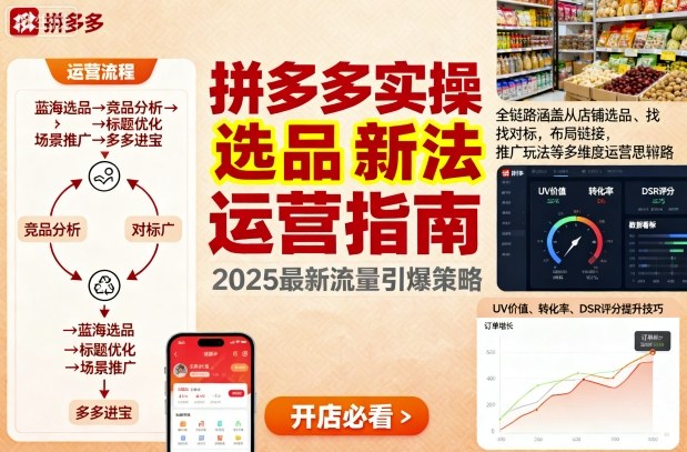 王校长9月12拼多多实操新玩法，全链路涵盖从店铺选品、找对标，布局链接，推广玩法等多维度运营思路(更新)-路子网