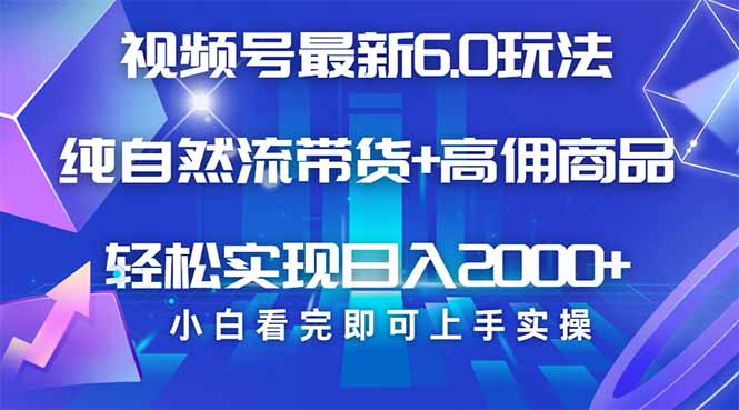 视频号带货最新6.0玩法，作品制作简单，当天起号，复制粘贴，轻松矩阵…-路子网