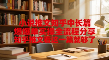 小说推文知乎中长篇爆单实操全流程分享，知乎推文看这一篇就够了-路子网
